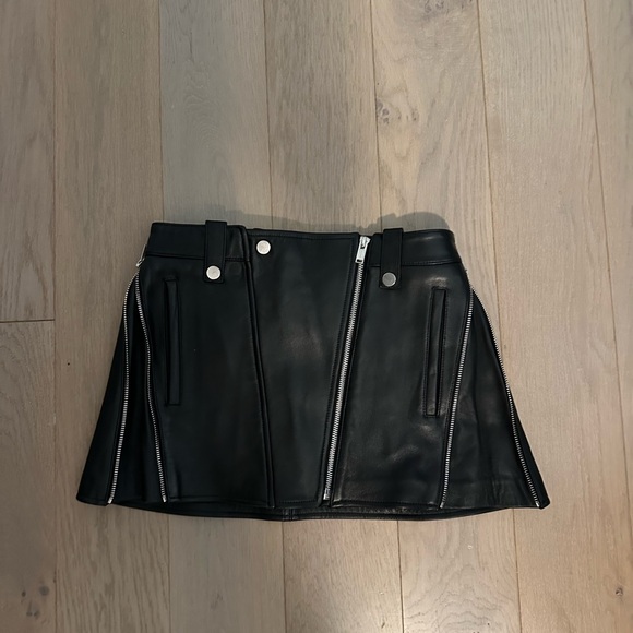 Dion Lee Leather Biker Mini Skirt - Picture 6 of 13